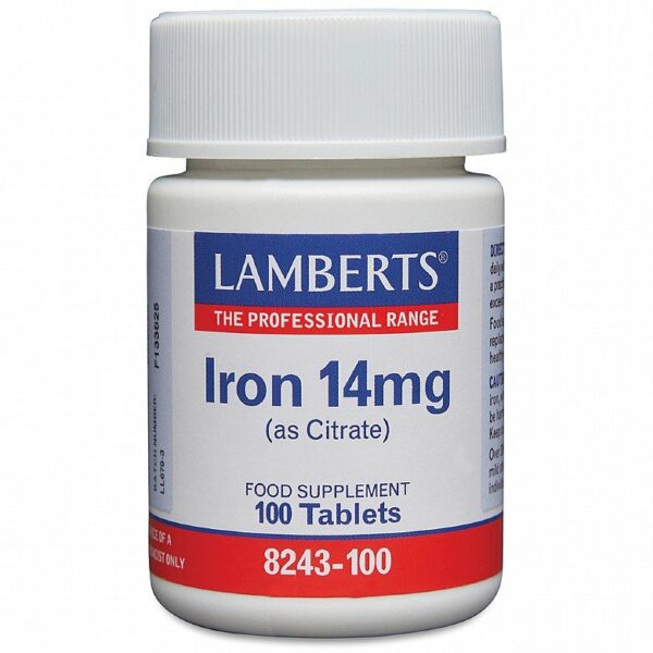 Lamberts Iron 14mg 100Tabs