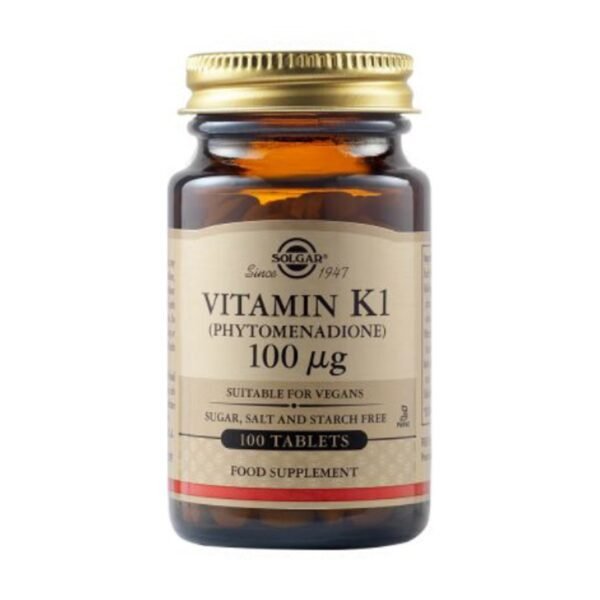 Solgar Vitamin K 100Mcg Tabs 100