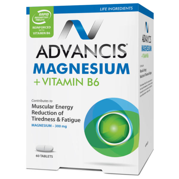 ADVANCIS MAGNESIUM & VITAMIN B6 60TABS