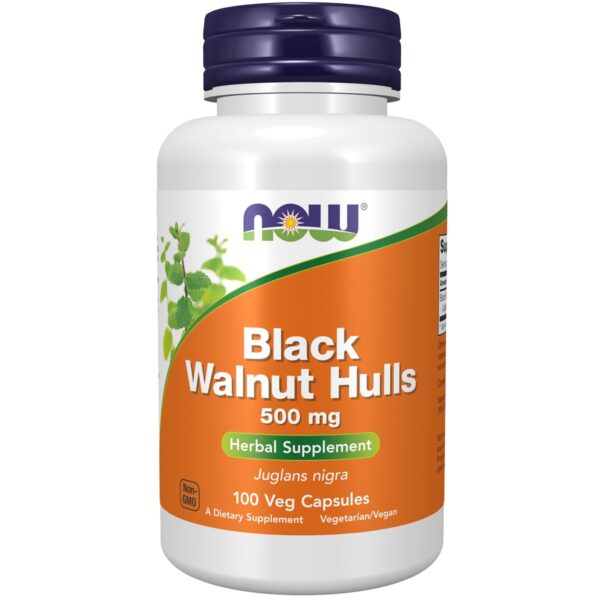 NOW BLACK WALNUT HULLS 500 MG - 100 CAPS