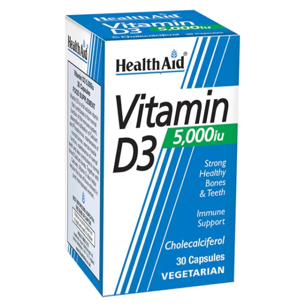 HEALTH AID VITAMIN D3 5000IU 30'S