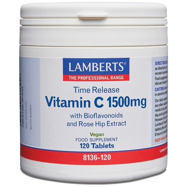 LAMBERTS VIT C TIME RELEASE 1500MG 120TABS