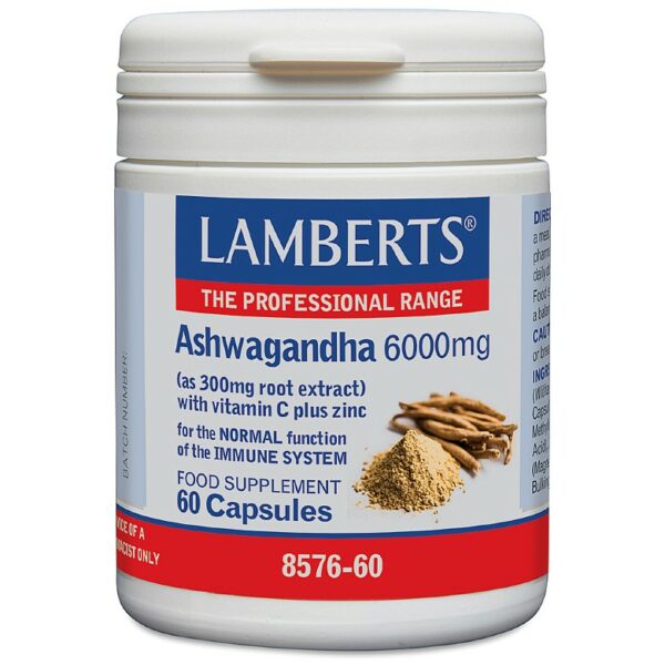 LAMBERTS ASHWAGANDHA 6000MG 60CAPS