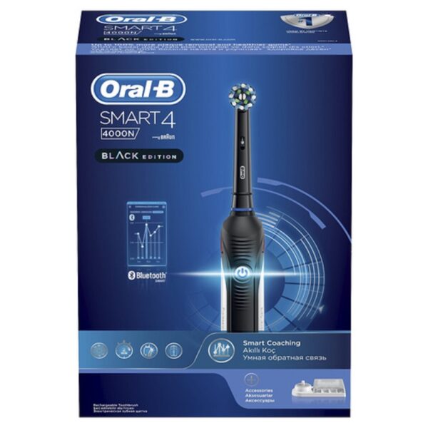 Oral-B Smart 4000 Rechargeable Electric Toothbrush BLACK BOX