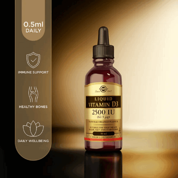 SOLGAR VITAMIN D3 2500IU LIQUID 59ML