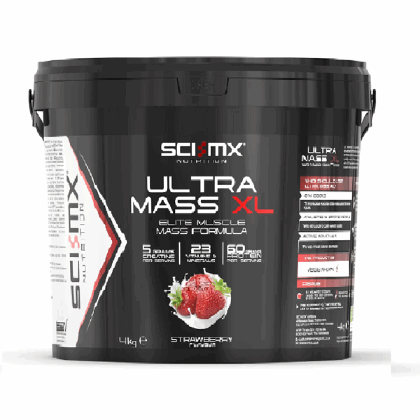 SCI-MX Ultra Mass XL Strawberry 4Kg Bucket