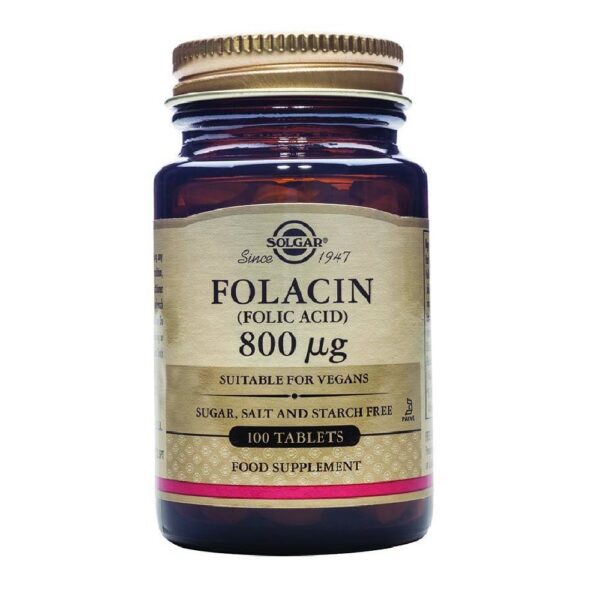 Solgar Folic Acid 800 mcg 100Tabs