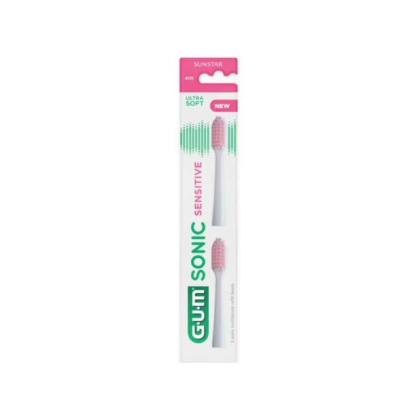 GUM T/BRUSH SONIC REFILLS SENSITIVE