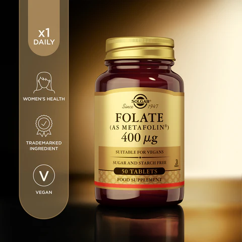 Solgar Folate 400 mcg (as methyfolate) 50 Tabs