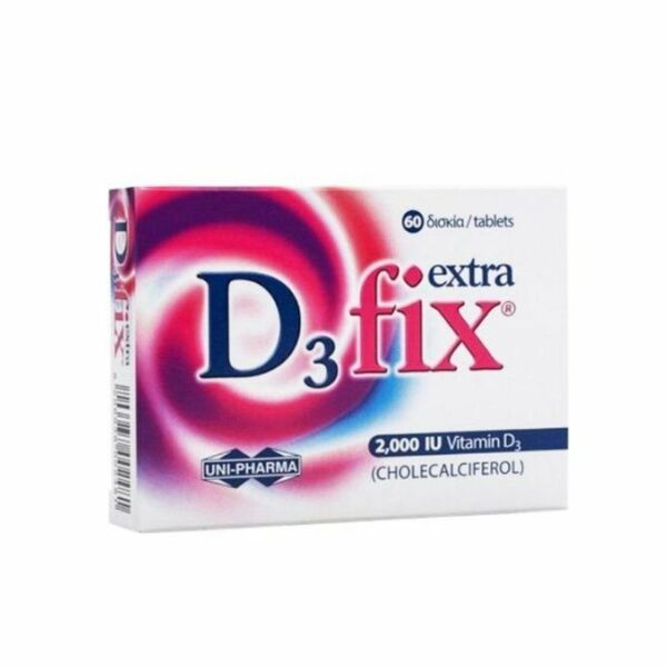UNIPHARMA VITAMIN D3 FIX EXTRA 60 TABS 2000IU