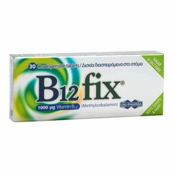 UNIPHARMA B12 FIX 1000mg x 30 Tablets