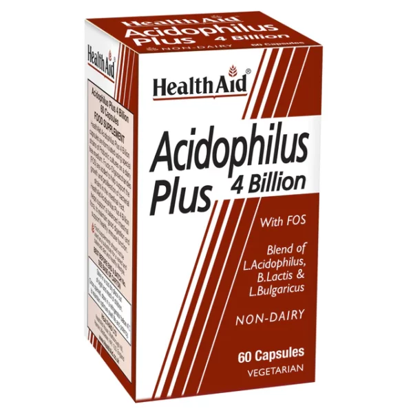 HEALTH AID ACIDOPHILUS PLUS 4 BILLION 60CAPS
