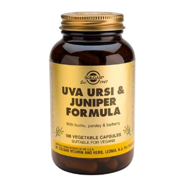 SOLGAR UVA URSI & JUNIPER FORMULA 100 VEG