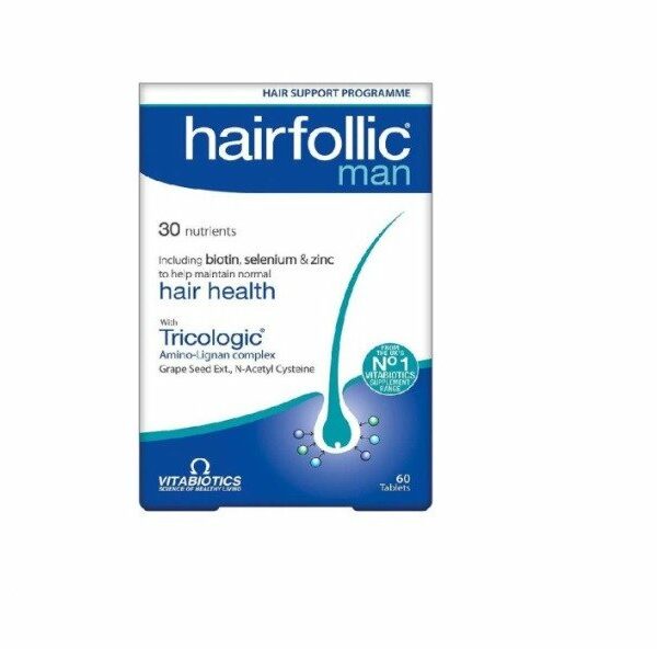 VITABIOTICS HAIR FOLIC TRICOLOGIC MAN 60TABS