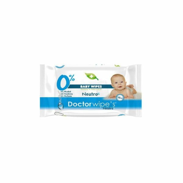 DOCTOR WIPES NATURAL CUP 72PCS