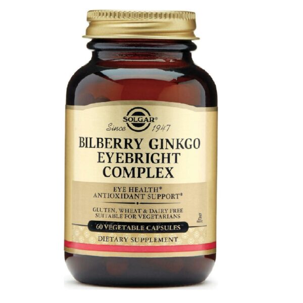 SOLGAR BILBERRY GINKGO EYEBRIGHT 60CAPS
