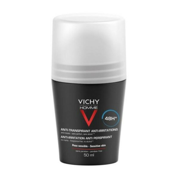 Vichy Homme 48h Deodorant Roll-on for Sensitive Skin
