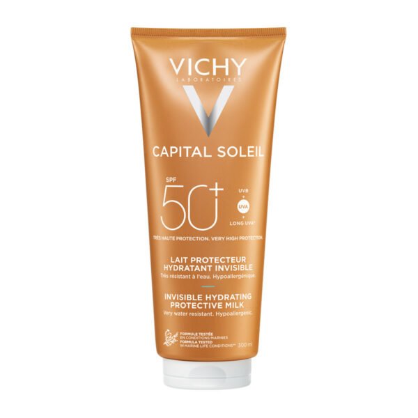 CAPITAL SOLEIL LAIT SPF50+ FAMILY SIZE SET WITH AFTER SUN 100 ML .